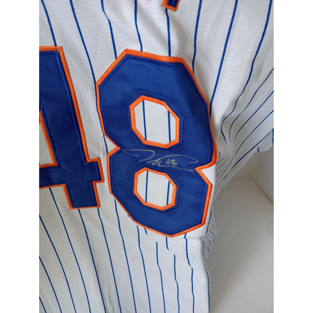 Jacob deGrom New York Mets signed jersey with proof