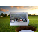 Load image into Gallery viewer, Tiger Woods, Annika Sorenstam, Adam Scott and Fred Couples 11 x 17 signed photo with proof

