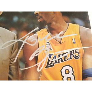 Phil Jackson and Kobe Bryant 8 x 10 signed photo Los Angeles Lakers with proof