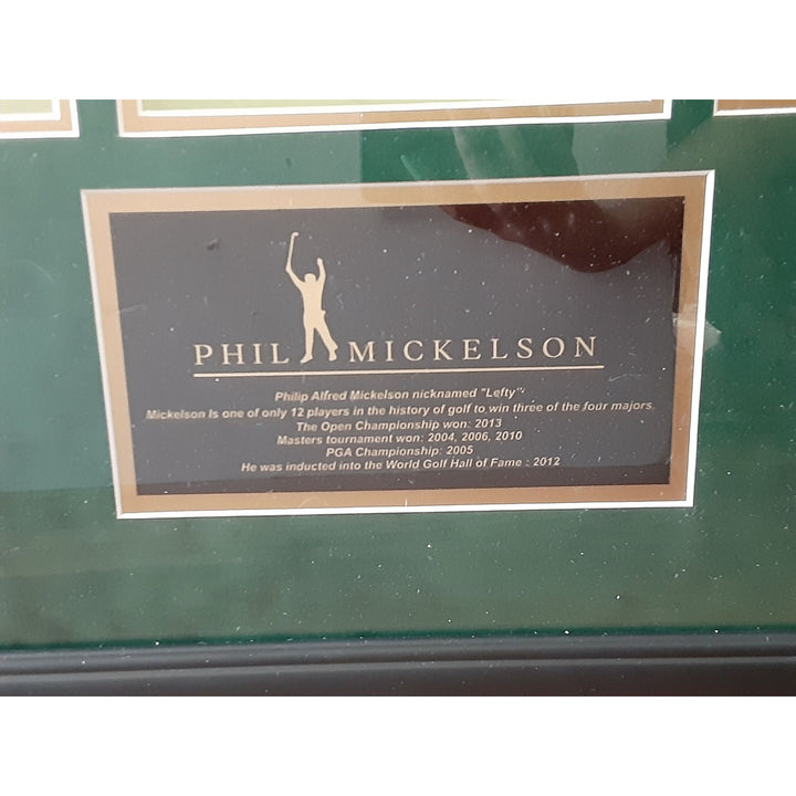 Phil Mickelson signed and framed Masters pin flag with proof - Awesome Artifacts 