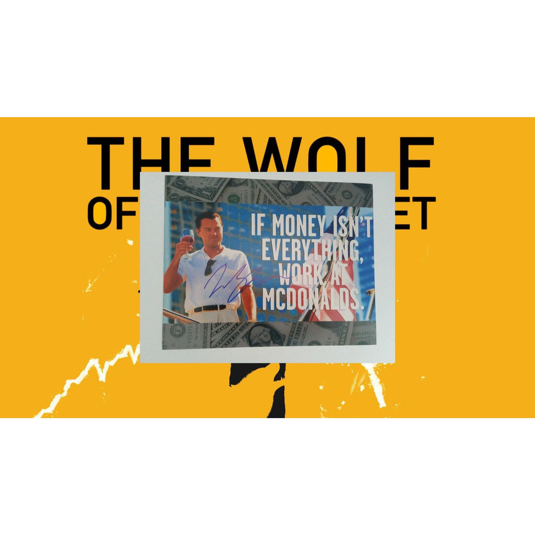 Leonardo DiCaprio The Wolf of Wall Street signed 8 x 10 photo with proof - Awesome Artifacts 