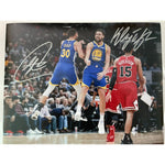 Load image into Gallery viewer, Steph Curry and Klay Thompson Golden State Warriors 8x10 signed photo with proof
