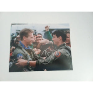 Top Gun Tom Cruise and Val Kilmer 8 x 10 signed photo with proof