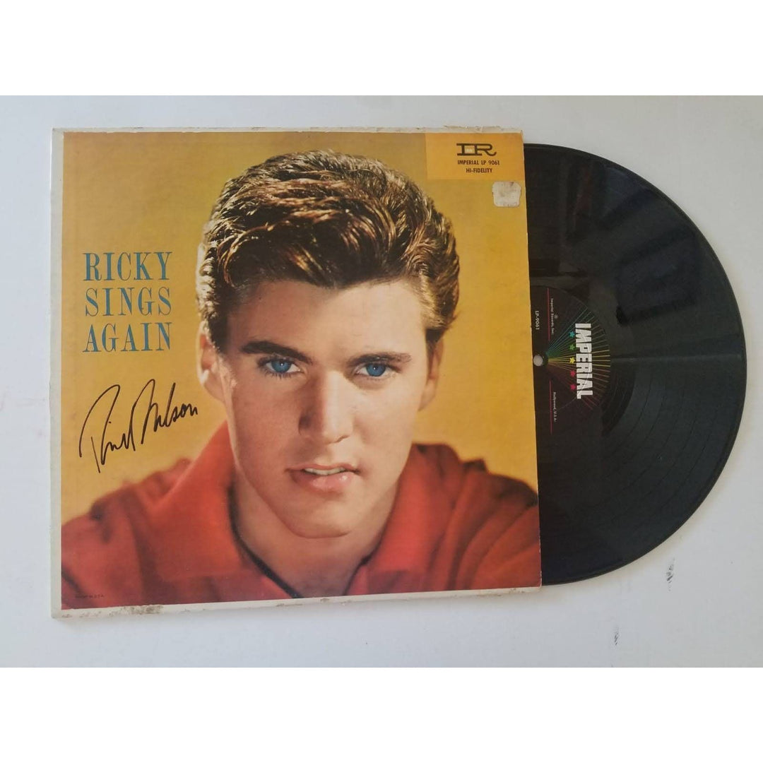 Ricky Nelson sings again LP signed - Awesome Artifacts 