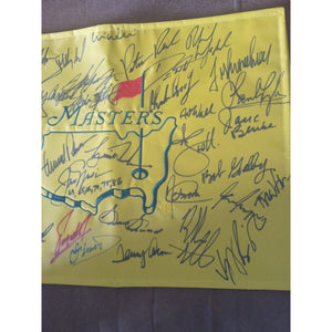 38 Masters golf champions Jack Nicklaus Tiger Woods Arnold Palmer Phil Mickelson Sam Snead signed with proof