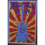 Load image into Gallery viewer, Jimi Hendrix Carlos Santana Roger Daltrey CCR a d CSNY Woodstock poster signed and framed
