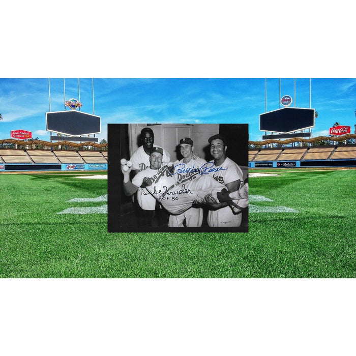 Pee Wee Reese and Duke Snider 8 by 10 signed photo