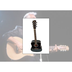 Kenny Rogers The Gambler signed full size acoustic guitar with proof