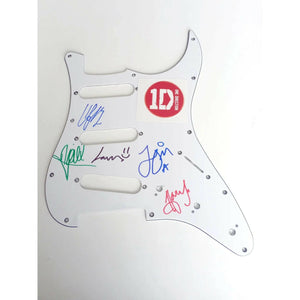 Harry Styles One Direction guitar pickguard signed with proof