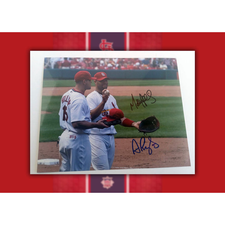 St. Louis Cardinals Albert Pujols, Matt Holliday 8x10 photo signed with proof