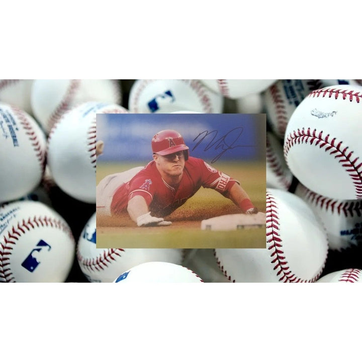 Mike Trout California Angels 8 x 10 signed photo - Awesome Artifacts 