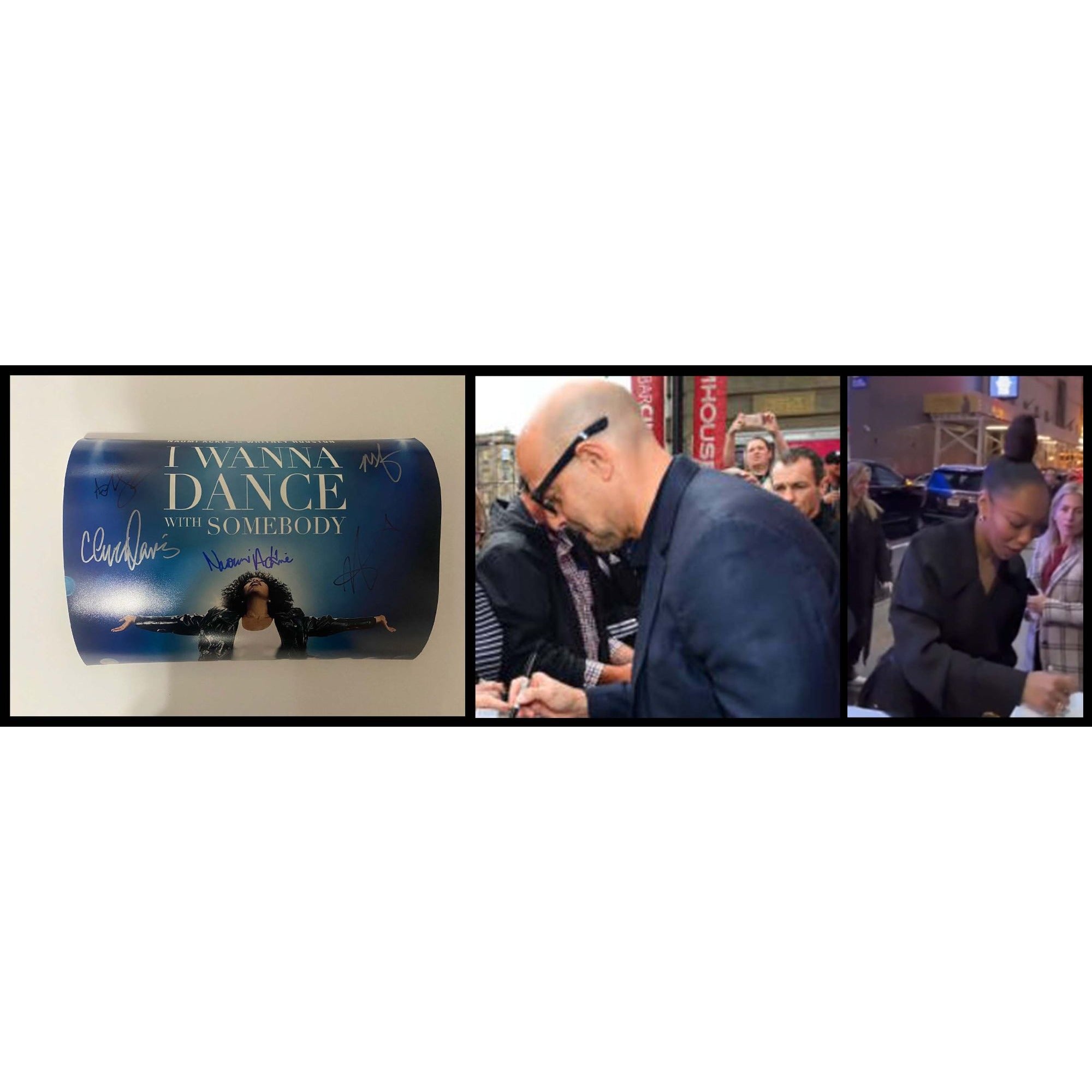 I Wanna Dance  Naomi Ackie Clive Davis Stanley Tucci 11x14 photo signed with proof