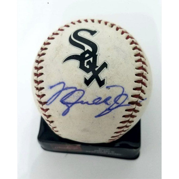 Michael Jordan Chicago White Sox official spring training baseball signed with proof with free case