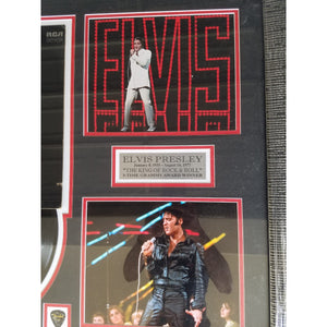 Elvis Presley 32 x 29 'Elvis Now" framed LP signed