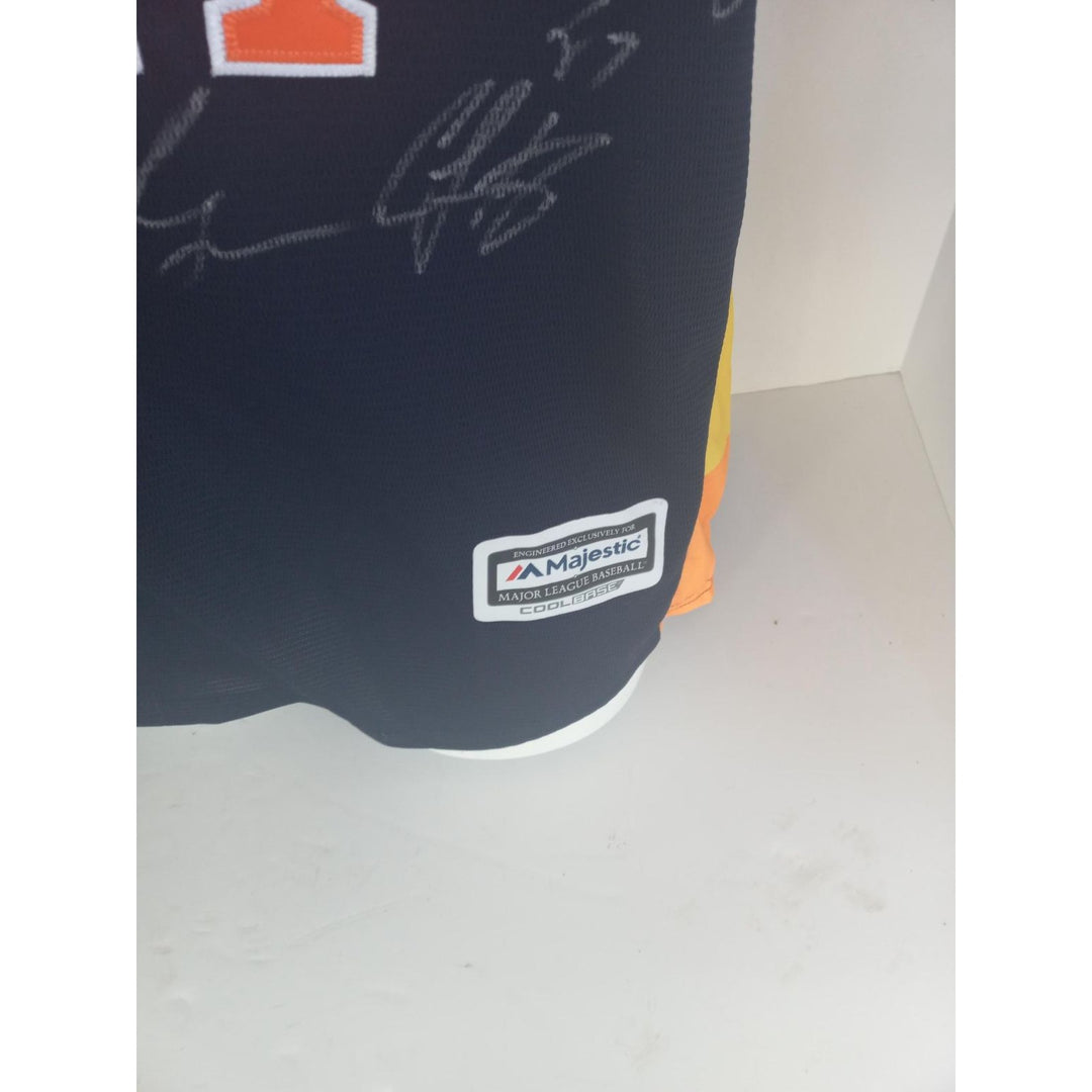 Jose Altuve George Springer Justin Verlander Dallas keuchel Houston Astros 2017 World Series champions team signed jersey