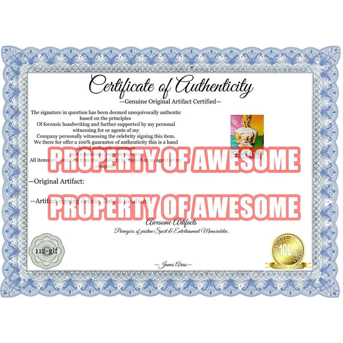Certificate of Authenticity for Leonardo DiCaprio, Clint Eastwood, Al Pacino, Steven Spielberg, Oscar poster 39 x 27 signed with proof