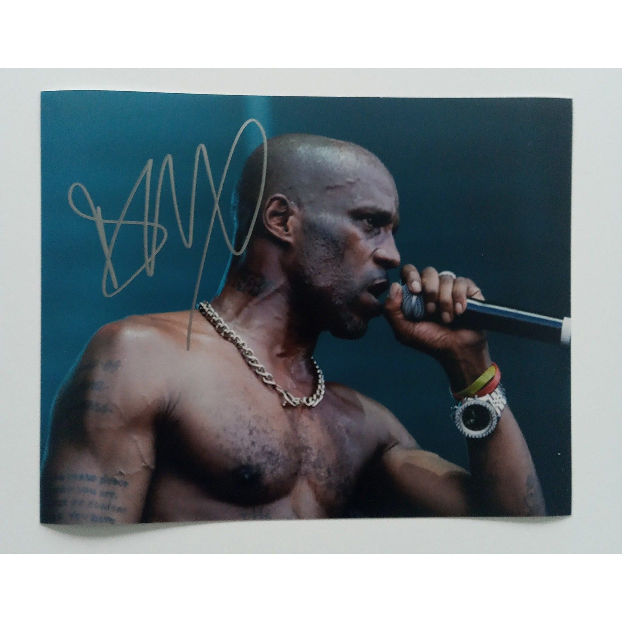 Earl Simmons "DMX" 8x10 signed photo with proof