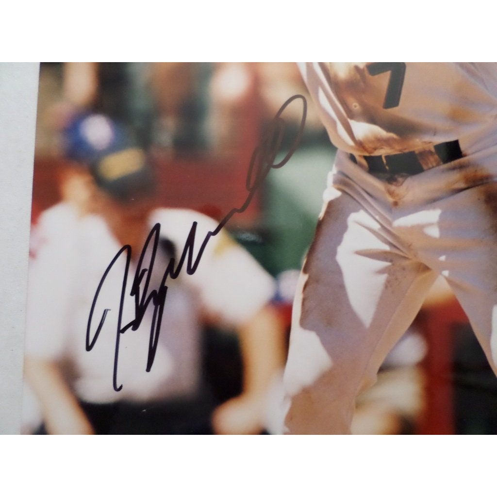 Ivan Pudge Rodriguez Texas Rangers 8 x 10 signed photo