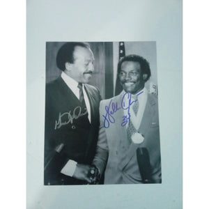 Walter Payton and Gene Upshaw 8 x 10 signed photo