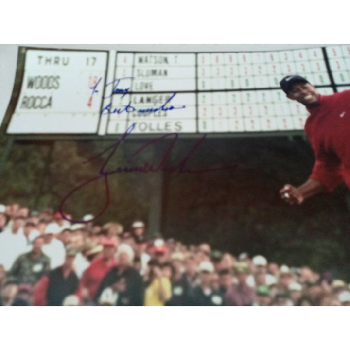 Tiger Woods 16x20 photograph signed with proof personalized to Tony - Awesome Artifacts 