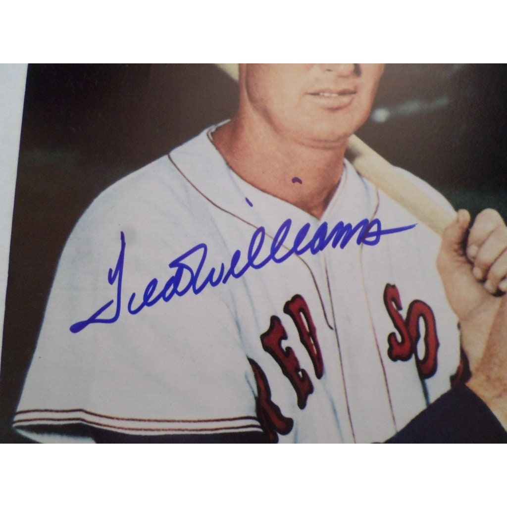 Ted Williams Boston Red Sox 8 x 10 signed photo