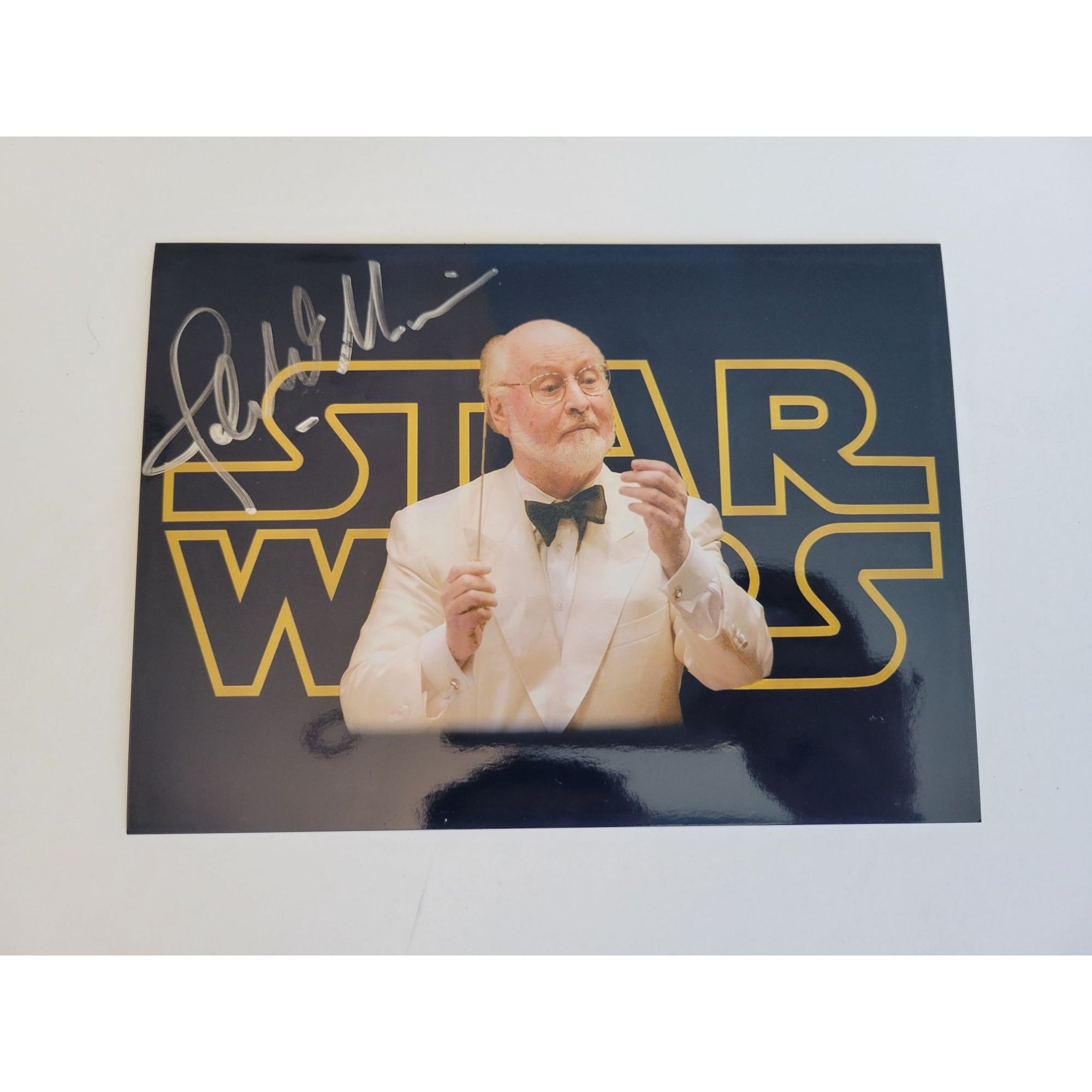 John Williams Star Wars music composer 5 x 7 photo signed