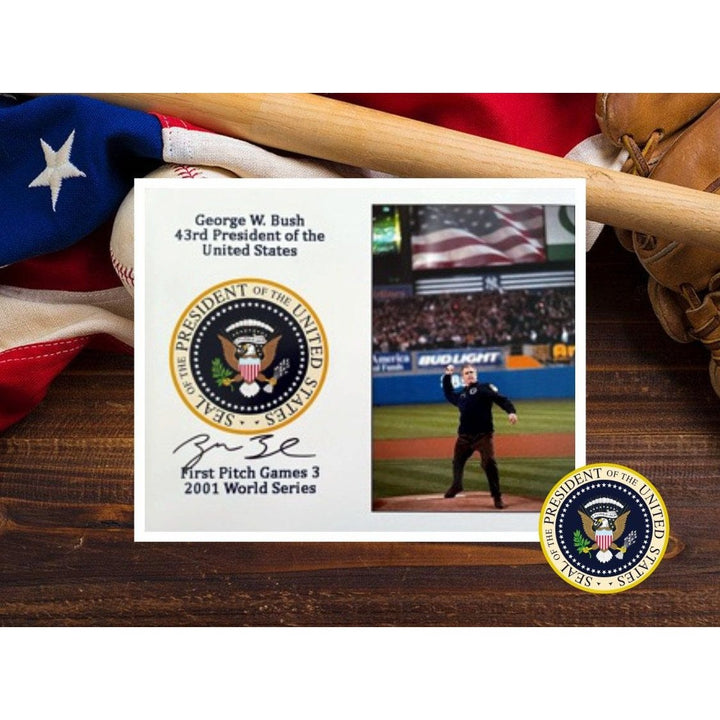 President George W. Bush 8 x 10 photo signed with proof - Awesome Artifacts 