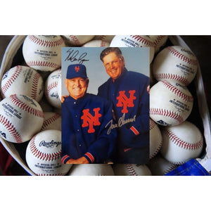 Tom Seaver and Nolan Ryan 8 by 10 signed photo New York Mets