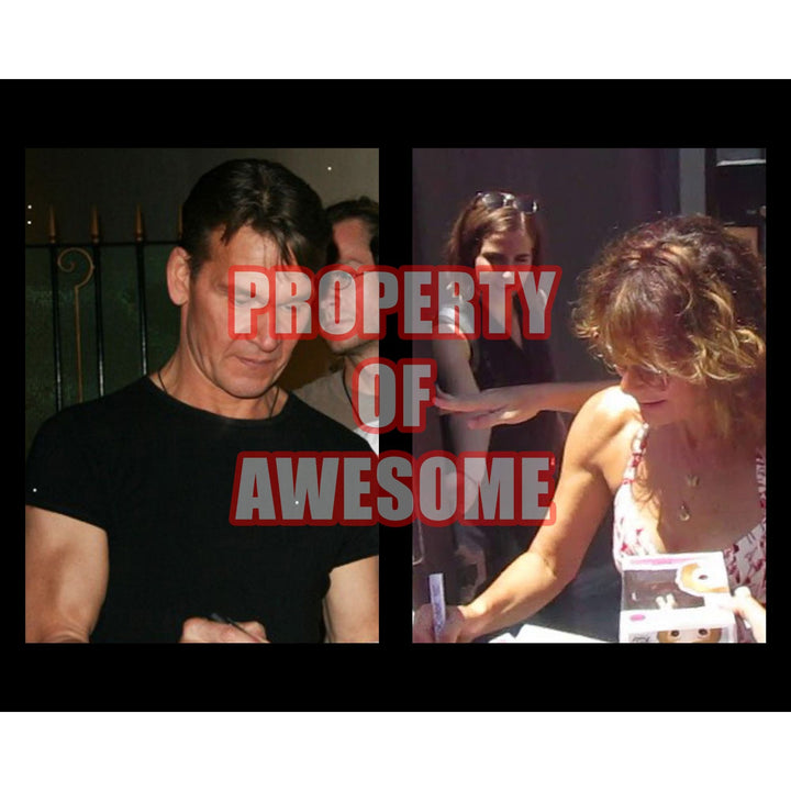 Dirty Dancing Patrick Swayze and Jennifer Grey 8 x 10 signed photo with proof