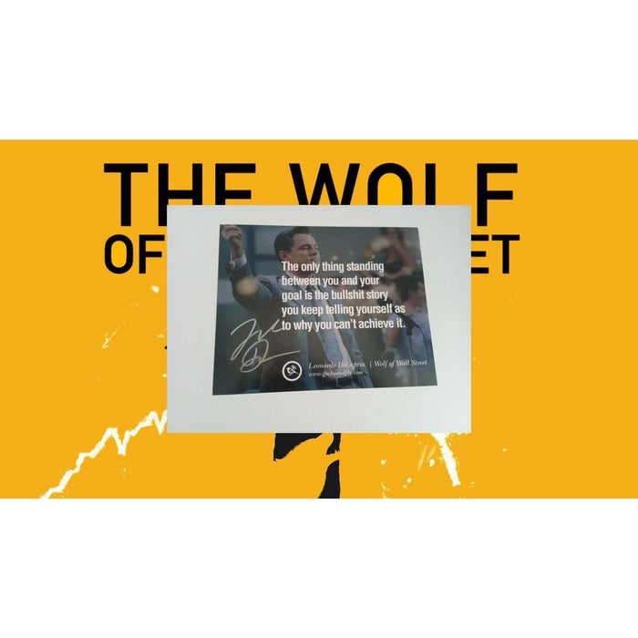 Leonardo DiCaprio The Wolf of Wall Street signed 8 x 10 photo with proof