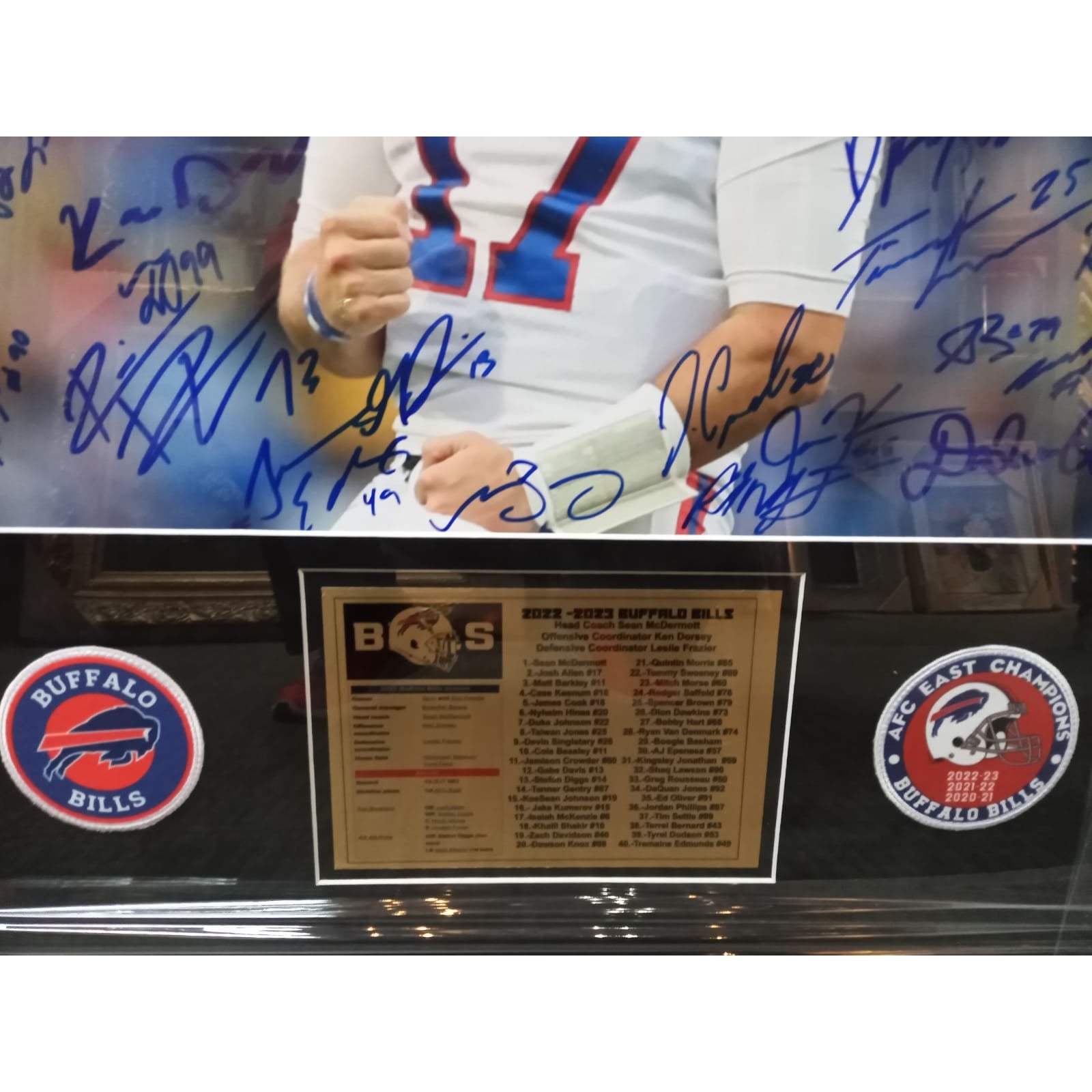 Stefon Diggs & Josh Allen Buffalo Bills 8 x 10 Framed Football Photo with  Engraved Autographs