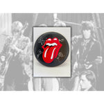 Load image into Gallery viewer, Bill Wyman Mick Jagger Keith Richards Ronnie Wood and Charlie Watts 14 inch drum head signed with proof
