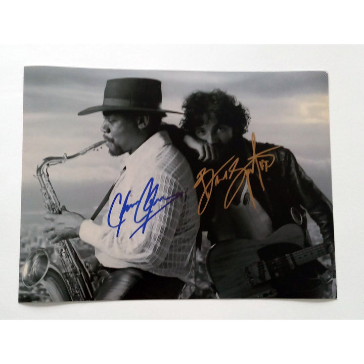 Bruce Springsteen and Clarence Clemons 8 x 10 sign photo with proof