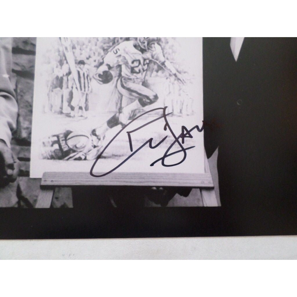 Al Davis and Fred Biletnikoff 8 x 10 signed photo