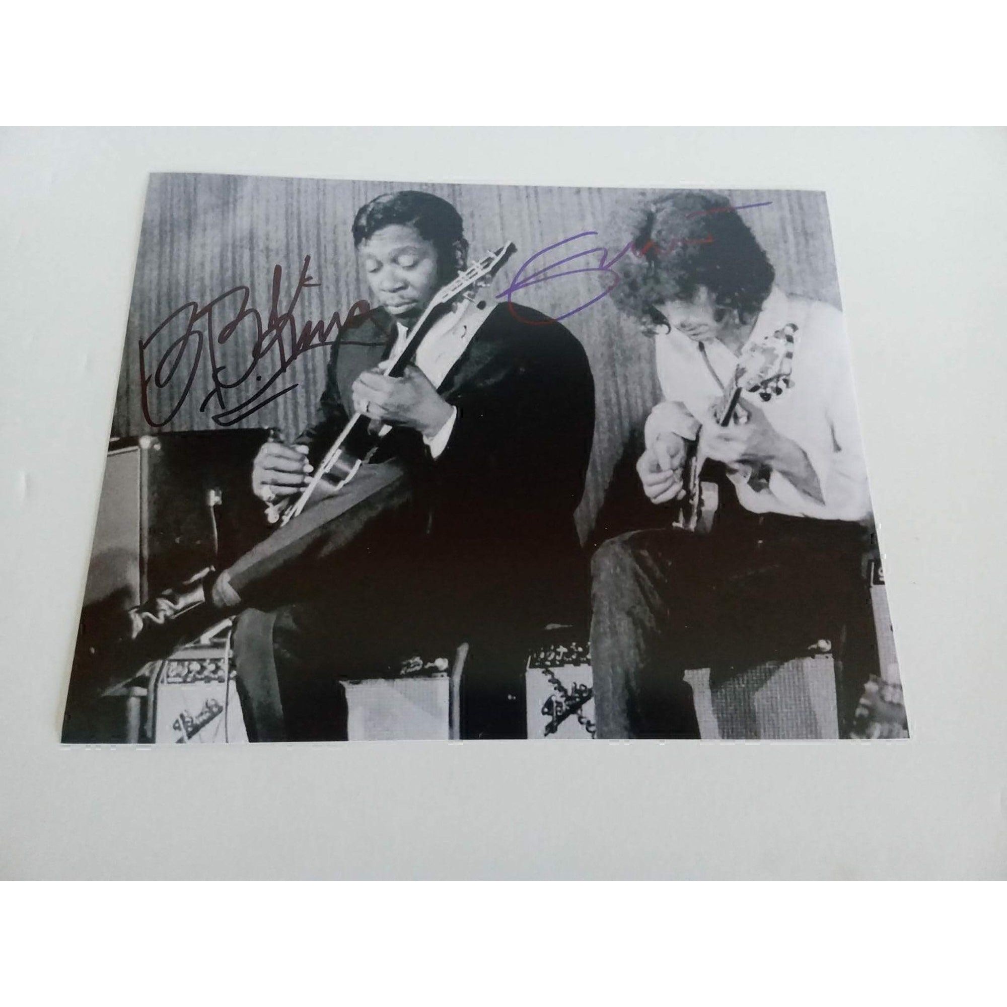 B.B. King and Eric Clapton 8 x 10 signed photo with proof