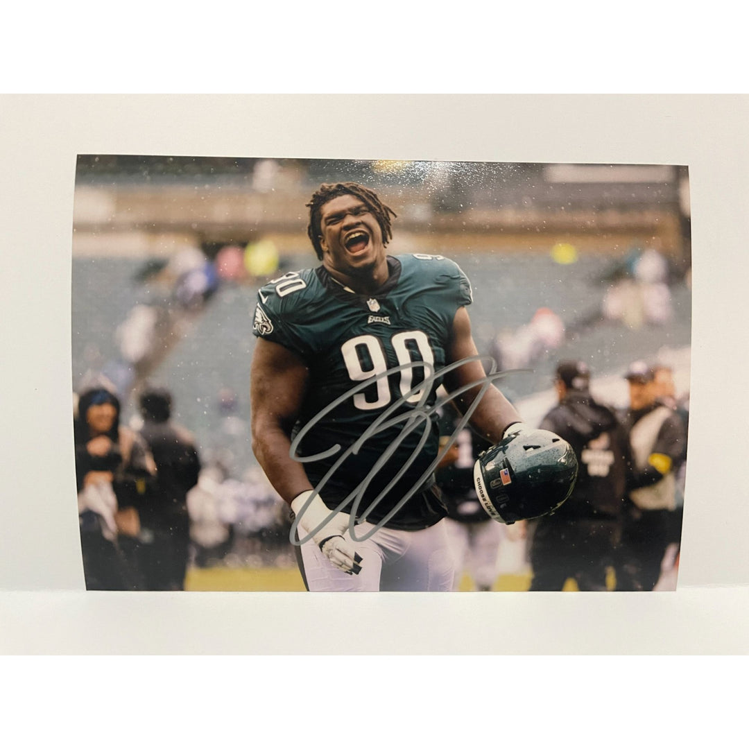 Jordan Davis #90 Philadelphia Eagles 5x7 photograph signed