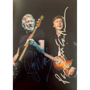 Paul McCartney and Roger Waters 5 x 7 photo signed with proof