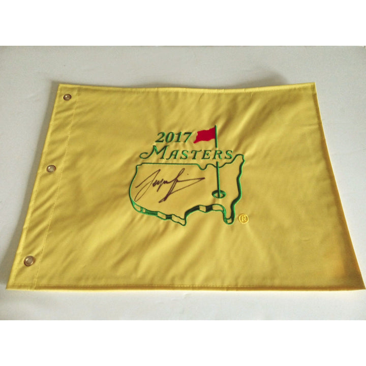 Sergio Garcia 2017 Masters Golf flag sign with proof - Awesome Artifacts 