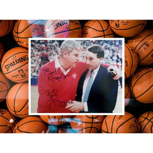 Coach K Mike Krzyzewski and Bobby Knight 8 x 10 signed photo with proof