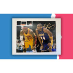 Load image into Gallery viewer, Kobe Bryant and LeBron James vintage 8x10 photo signed with proof
