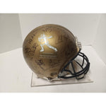 Load image into Gallery viewer, 40 Heisman Trophy award winners Roger Staubach Barry Sanders Bo Jackson Riddell pro model helmet signed with free case
