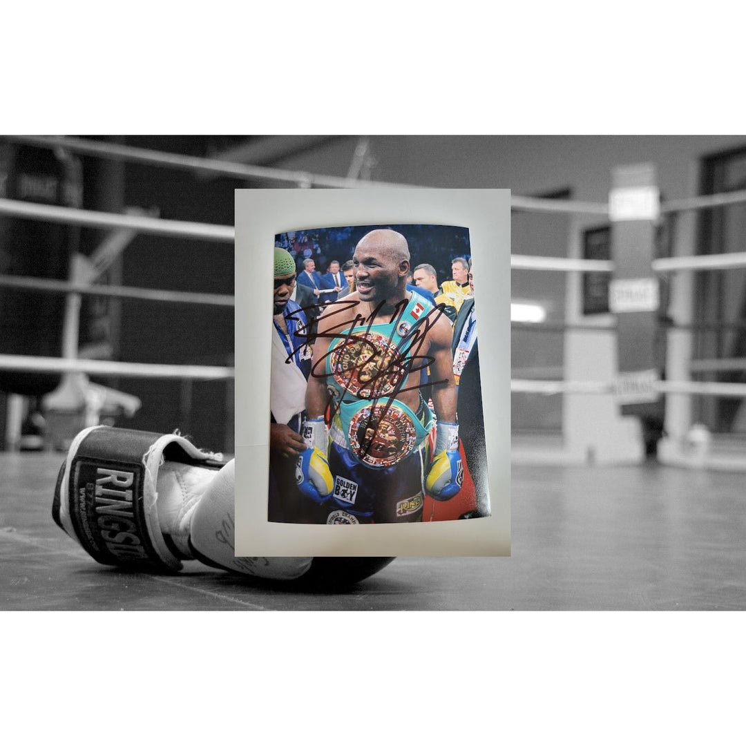 Bernard Hopkins 5 x 7 photograph signed