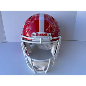 Georgia Bulldogs Stetson Bennett Kirby Smart 2022 NCAA national champions speed Riddell authentic helmet signed with proof
