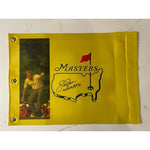 Load image into Gallery viewer, Jack Nicklaus the Golden Bear signed and inscribed Masters pin flag with proof
