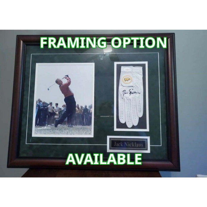 Certificate of Authenticity for Jack Nicklaus the Golden Bear golf glove signed with proof