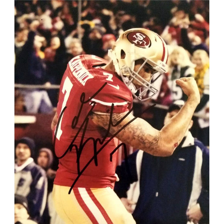 Colin Kaepernick San Francisco 49ers 8 by 10 photo signed