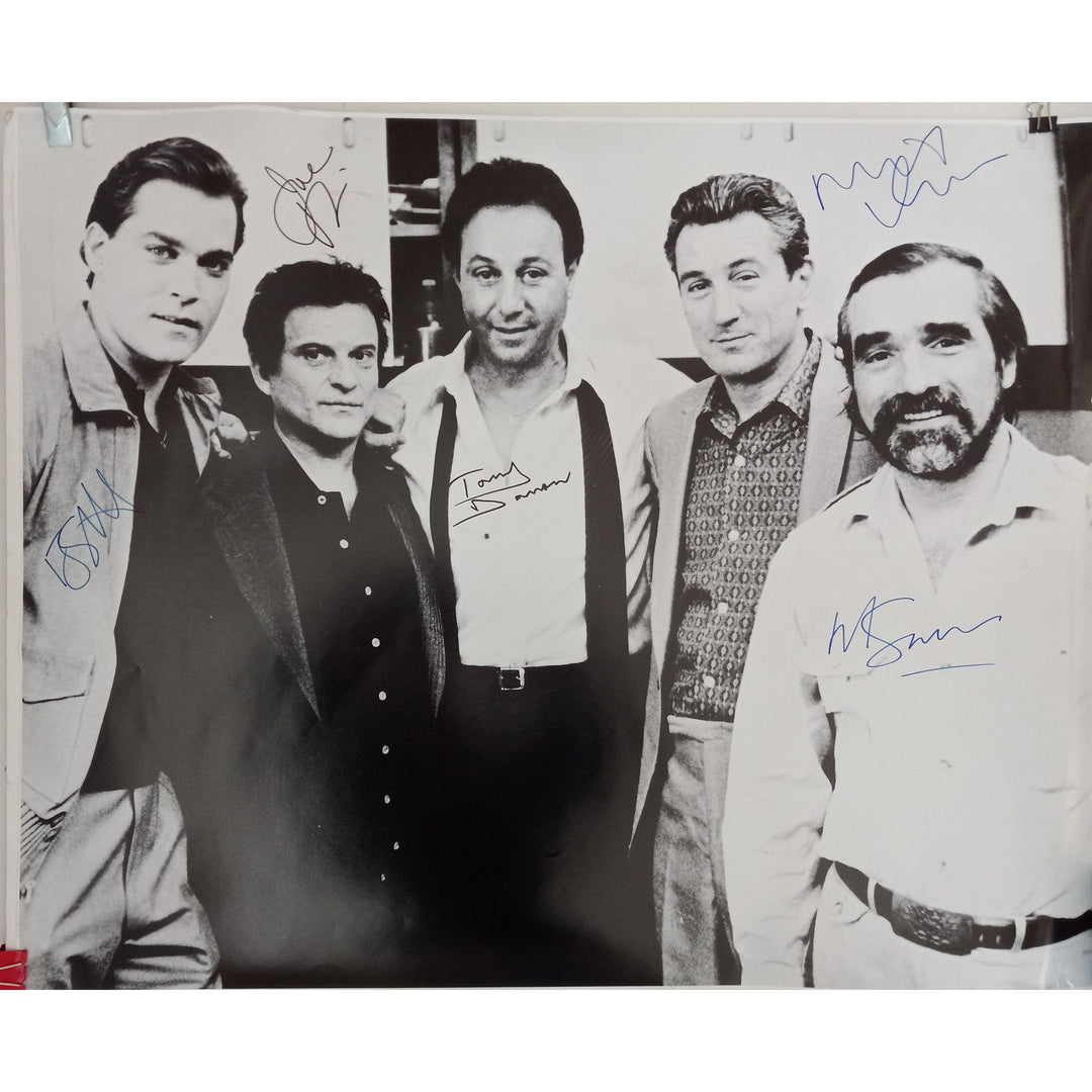 Robert DeNiro, Joe Pesci, Martin Scorsese, Ray Liotta Goodfellas 30x24 poster signed with proof - Awesome Artifacts 