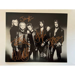 Load image into Gallery viewer, Aerosmith Stephen Tyler Joe Perry band signed 8x10 photo with proof
