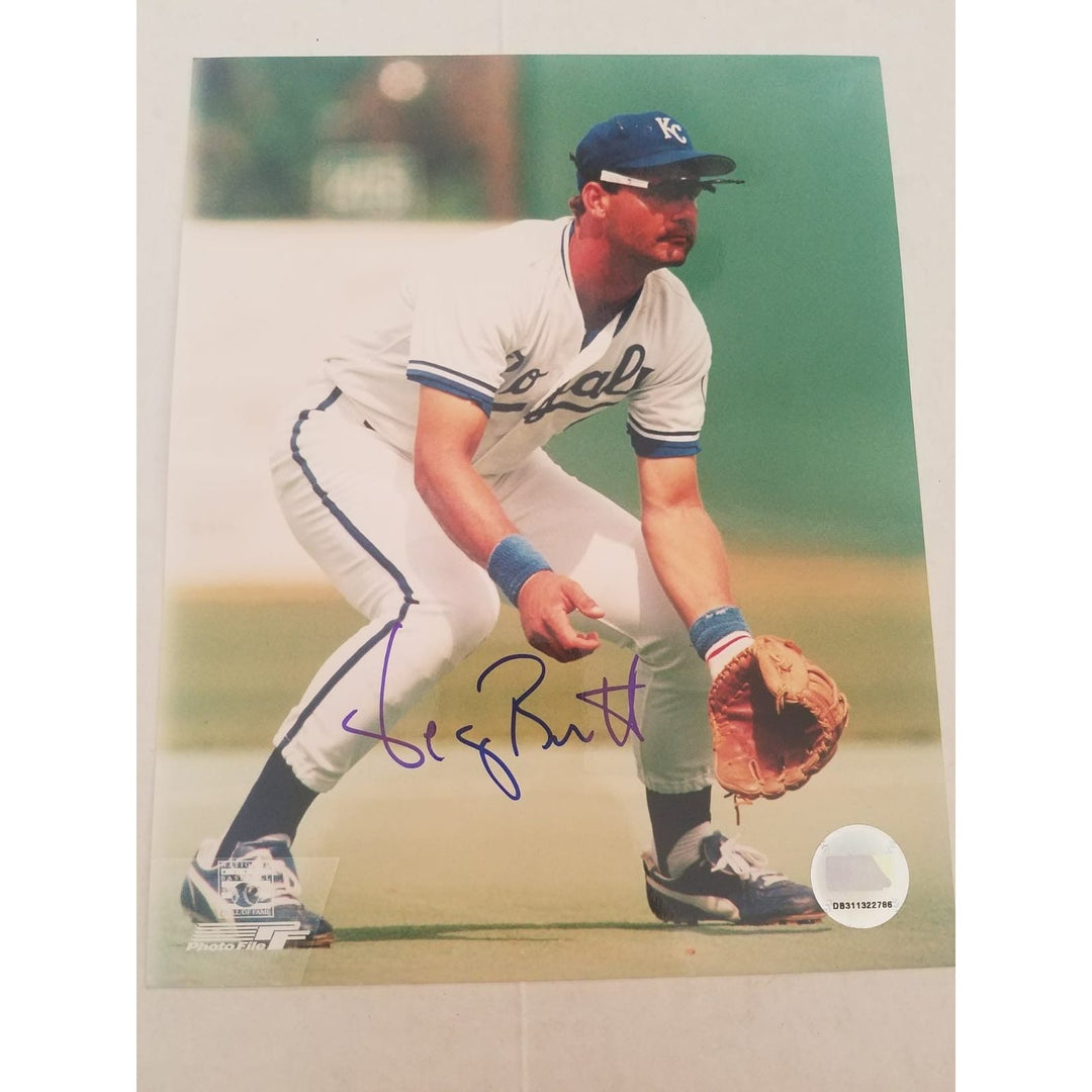 George Brett Kansas City Royals 8 X 10 signed photo