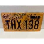 Load image into Gallery viewer, American Graffiti  original licence plate Hand-signed by: Bo Hopkins, Cindy Williams, Candy Clark, Harrison Ford and more
